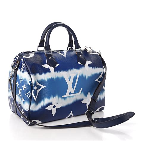 louis vuitton escale speedy blue|LOUIS VUITTON Monogram Escale Speedy Bandouliere 30 Blue .